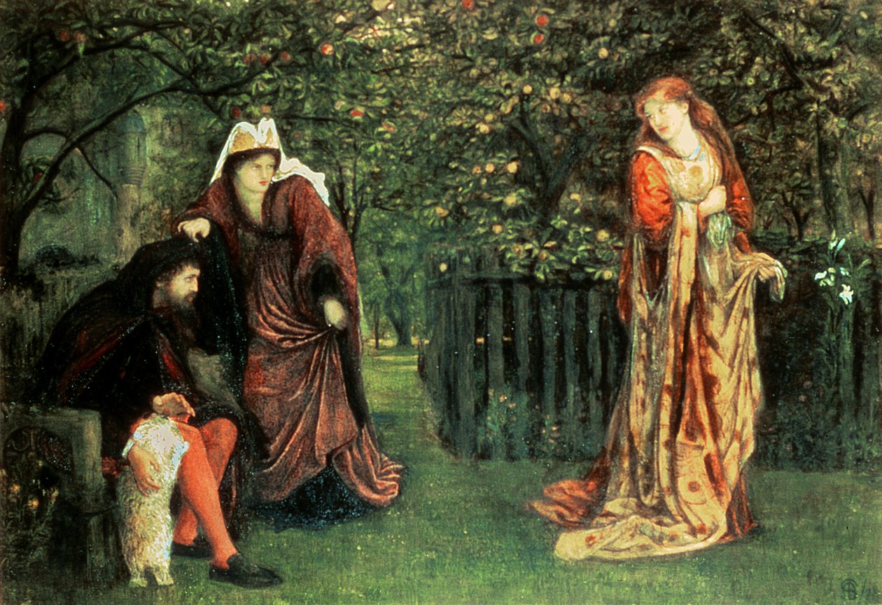 Sir Tristram and La Belle Iseult by Marie Spartali Stillman
