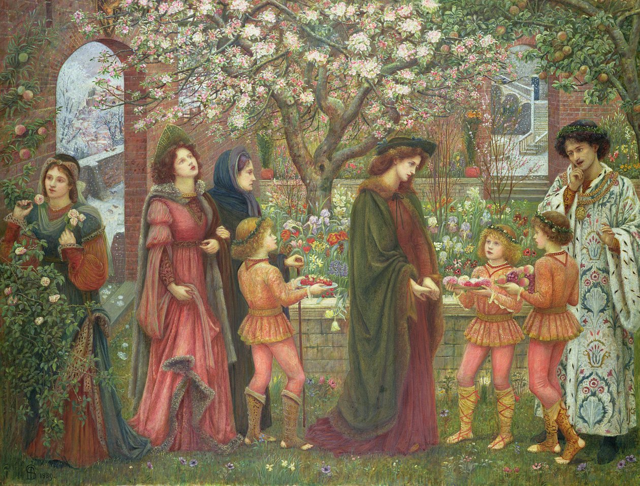 The Enchanted Garden of Messer Ansaldo, 1899 by Marie Spartali Stillman