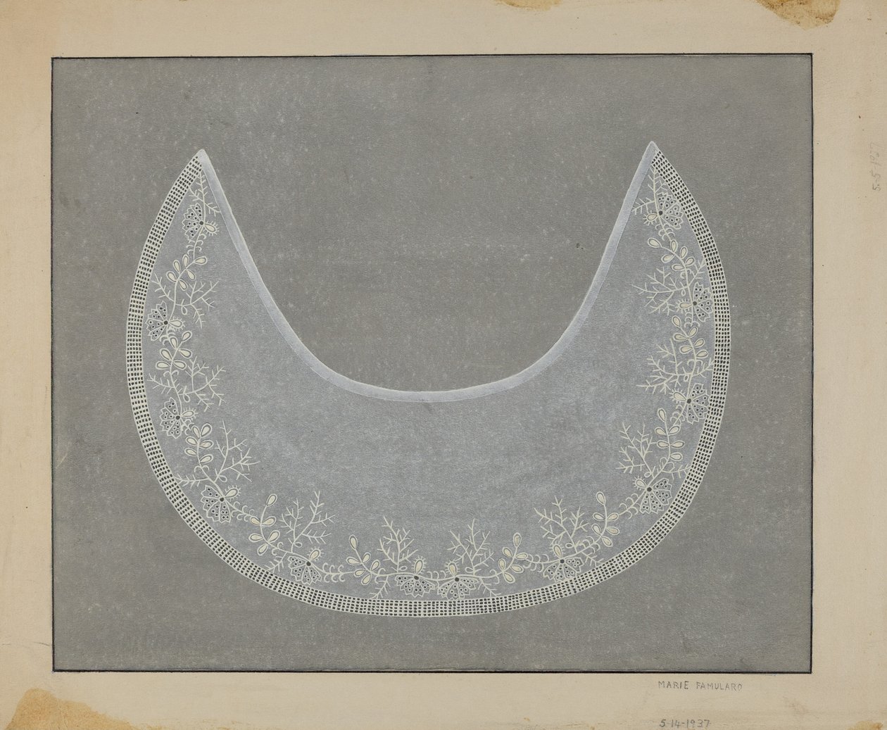Embroidered Collar by Marie Famularo