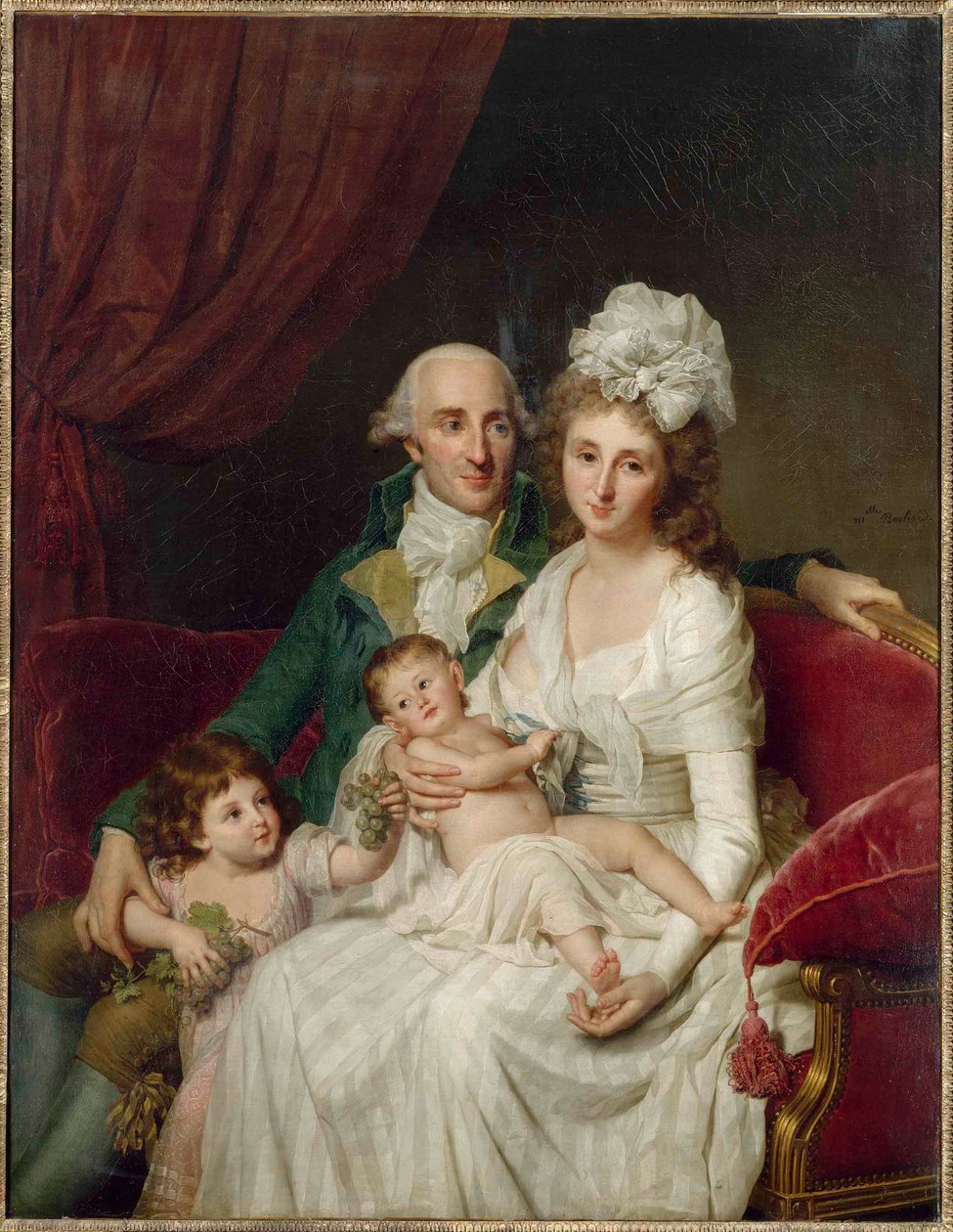 Monsieur Olive, Treasurer of the States of Brittany and His Family, 1791-1792 by Marie Genevieve Bouliard