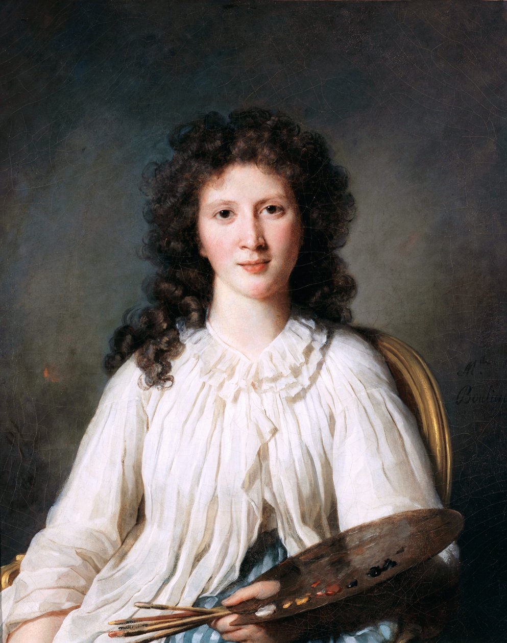 Portrait of Adélaïde Binard, wife of Alexandre Lenoir (1769-1832), painter by Marie Genevieve Bouliard