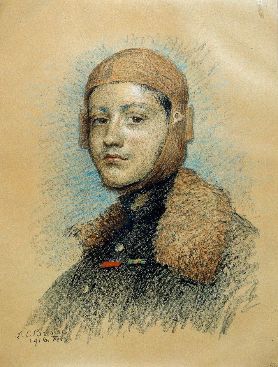 Portrait of Georges Guynemer by Marie Louise Catherine Breslau