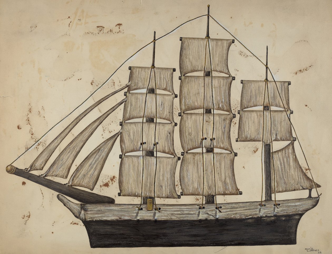 Pa. German Ship, 1938 by Marie Lutrell