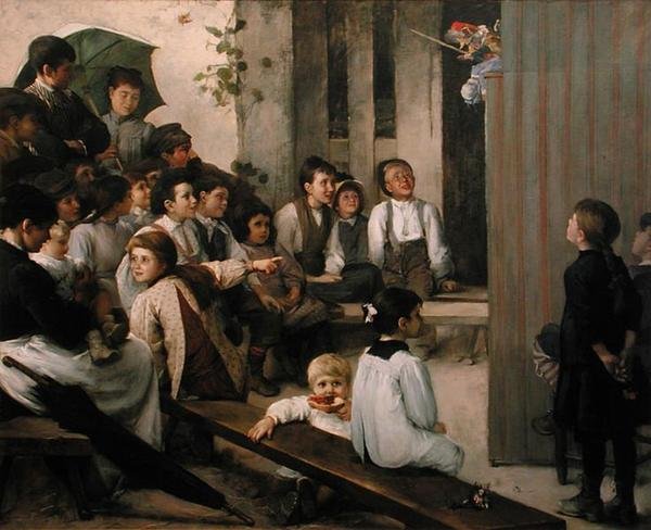 Guignol in the village by Marie Mrs Dujardin Beaumetz Petiet