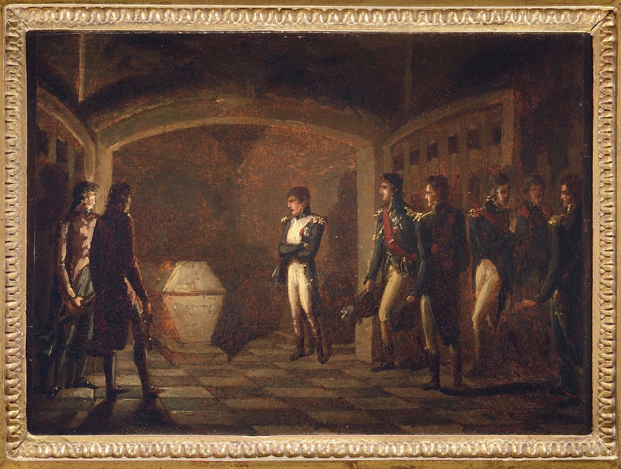 Napoleon before the Tomb of Frederick the Great by Marie Nicolas Ponce Camus