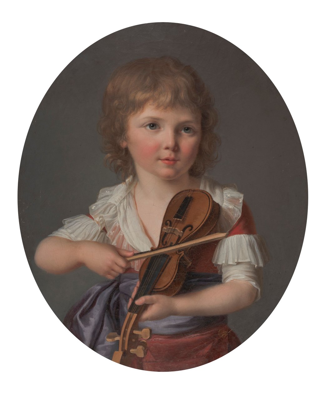 Master Henri Gabiou Playing the Violin by Marie Victoire Lemoine