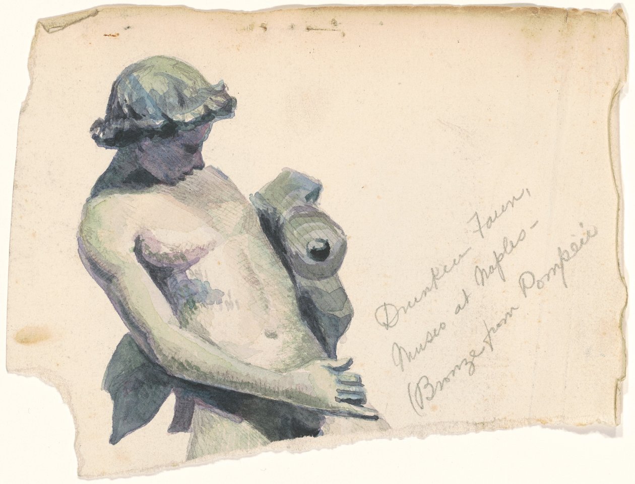 Drunken Faun, Museo at Naples by Marietta Minnigerode Andrews