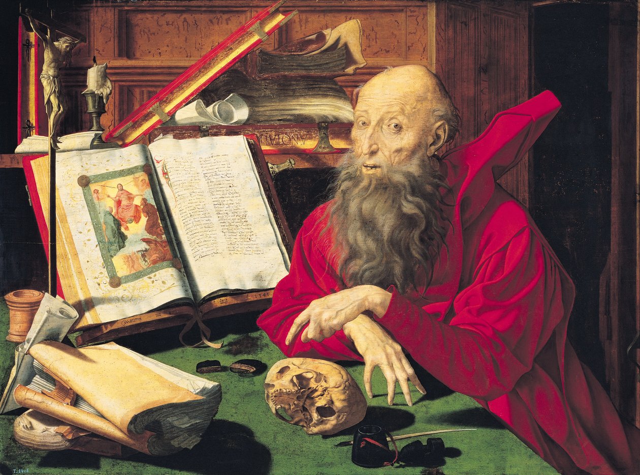 St. Jerome by Marinus van Roejmerswaelen