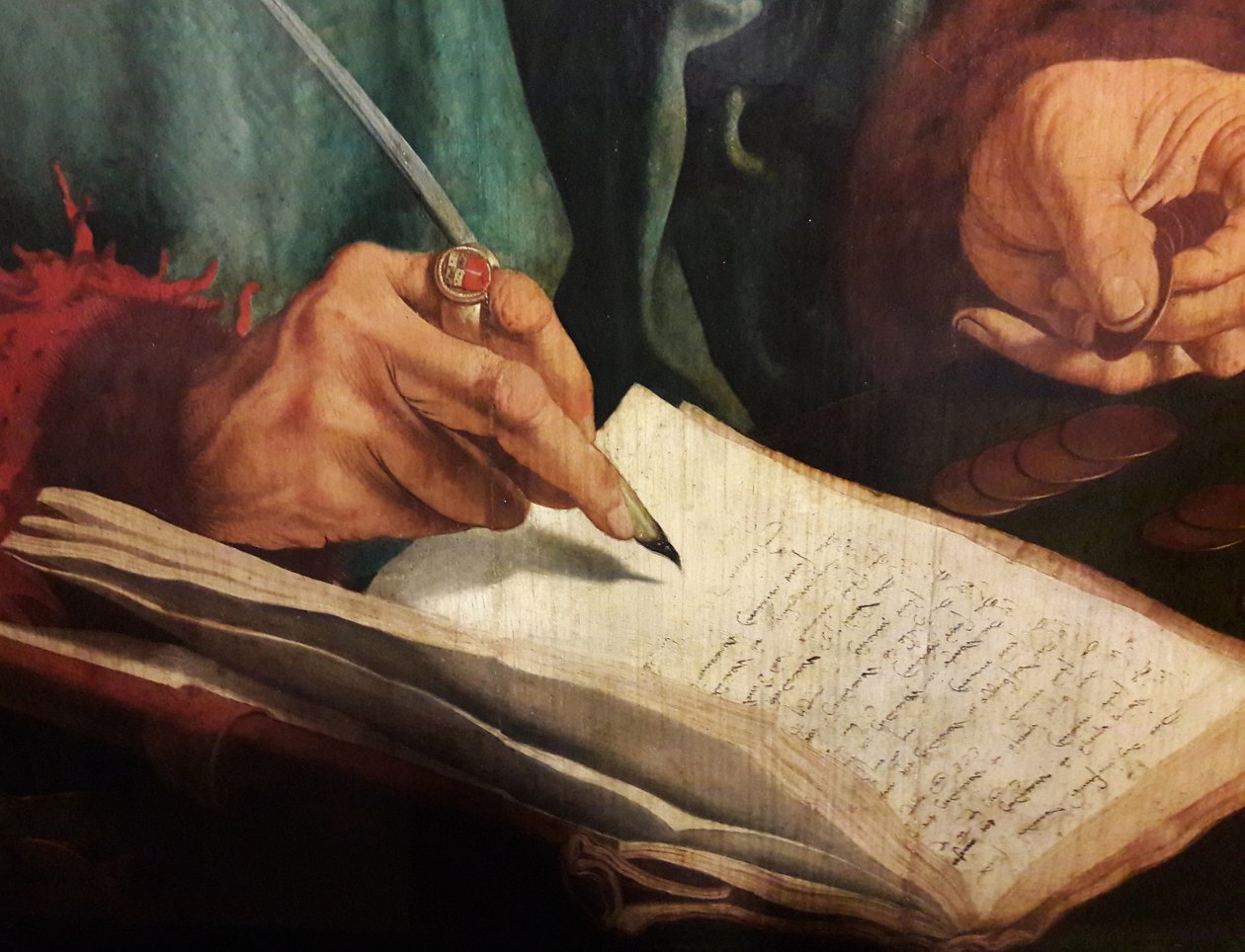 Two Tax Collectors by Marinus van Roejmerswaelen