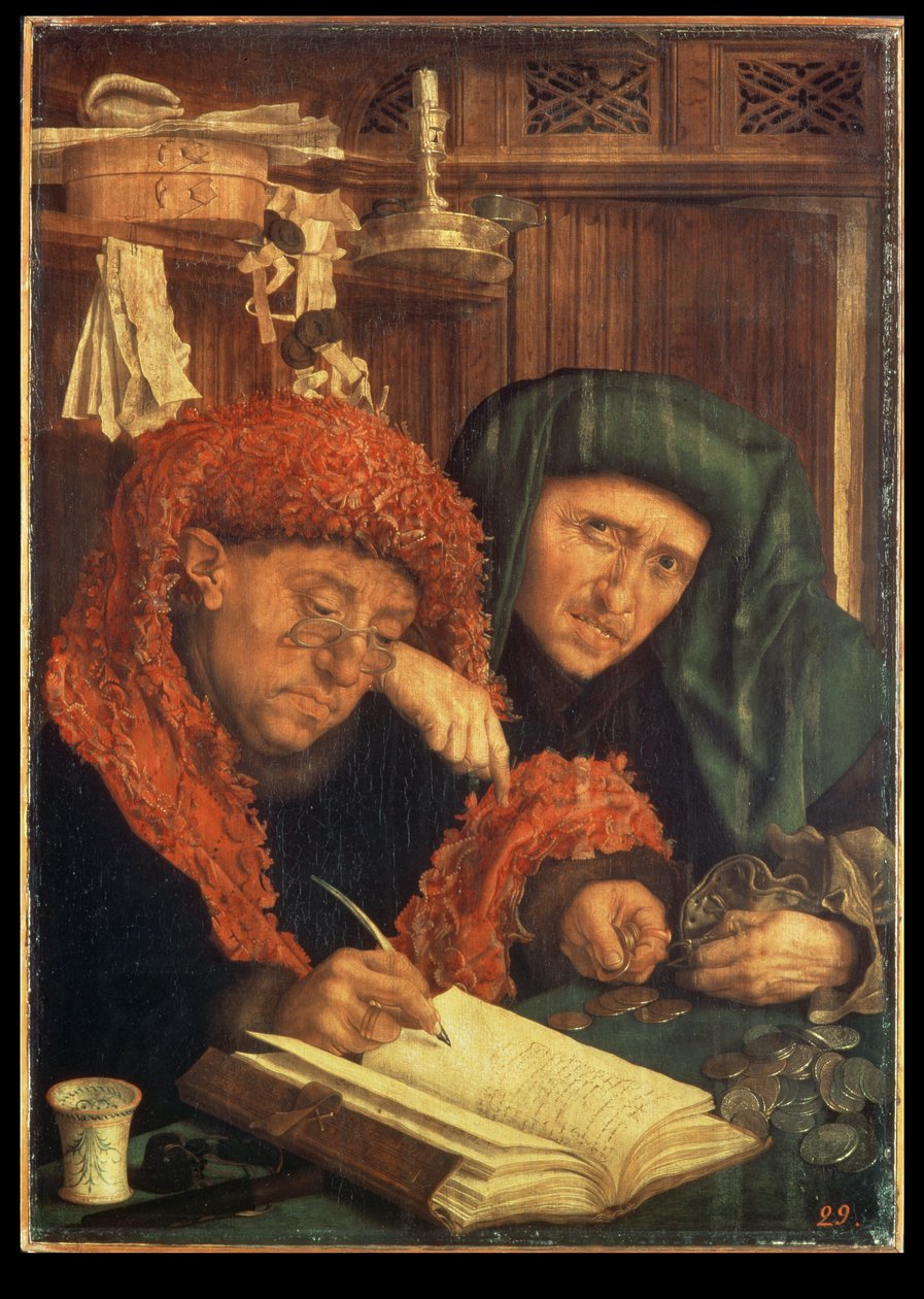 The Tax Collectors by Marinus van Roejmerswaelen
