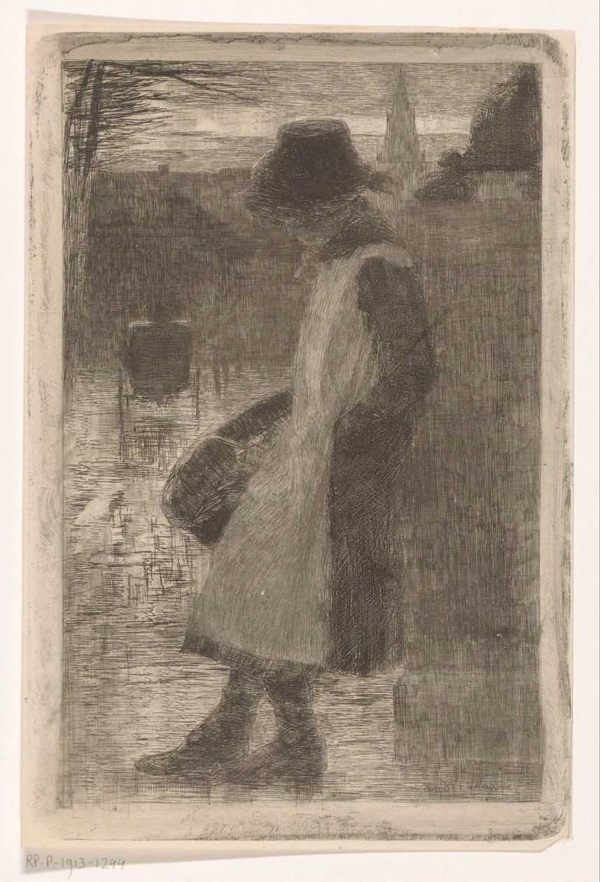 Girl on the Street by Marinus van der Maarel