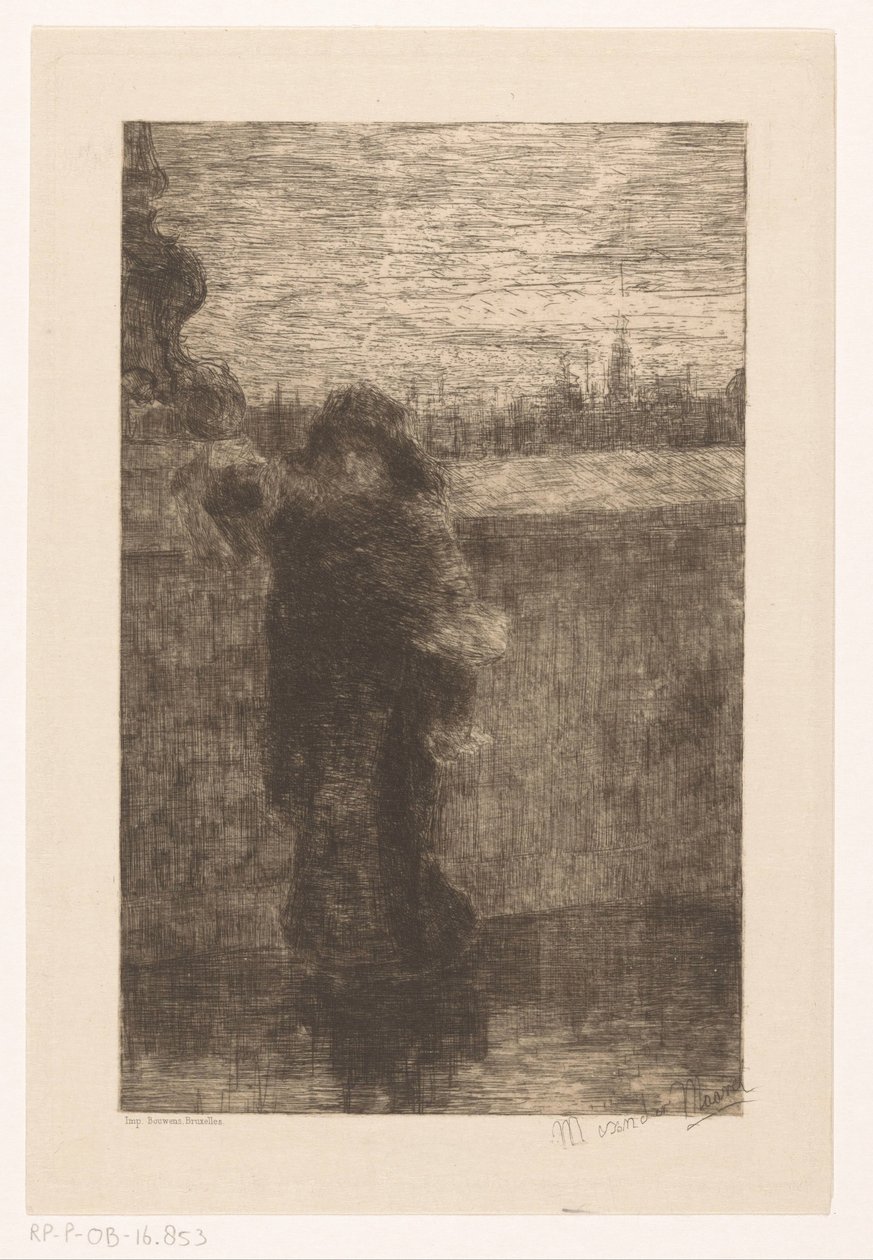 Woman with Cloak by Marinus van der Maarel