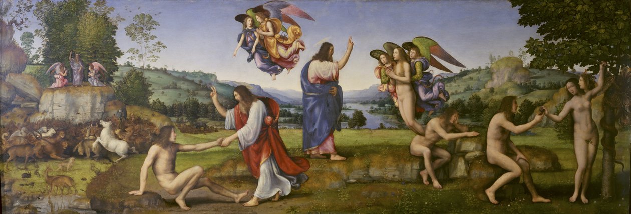 The Creation, Temptation and The Fall, 1513 by Mariotto Albertinelli