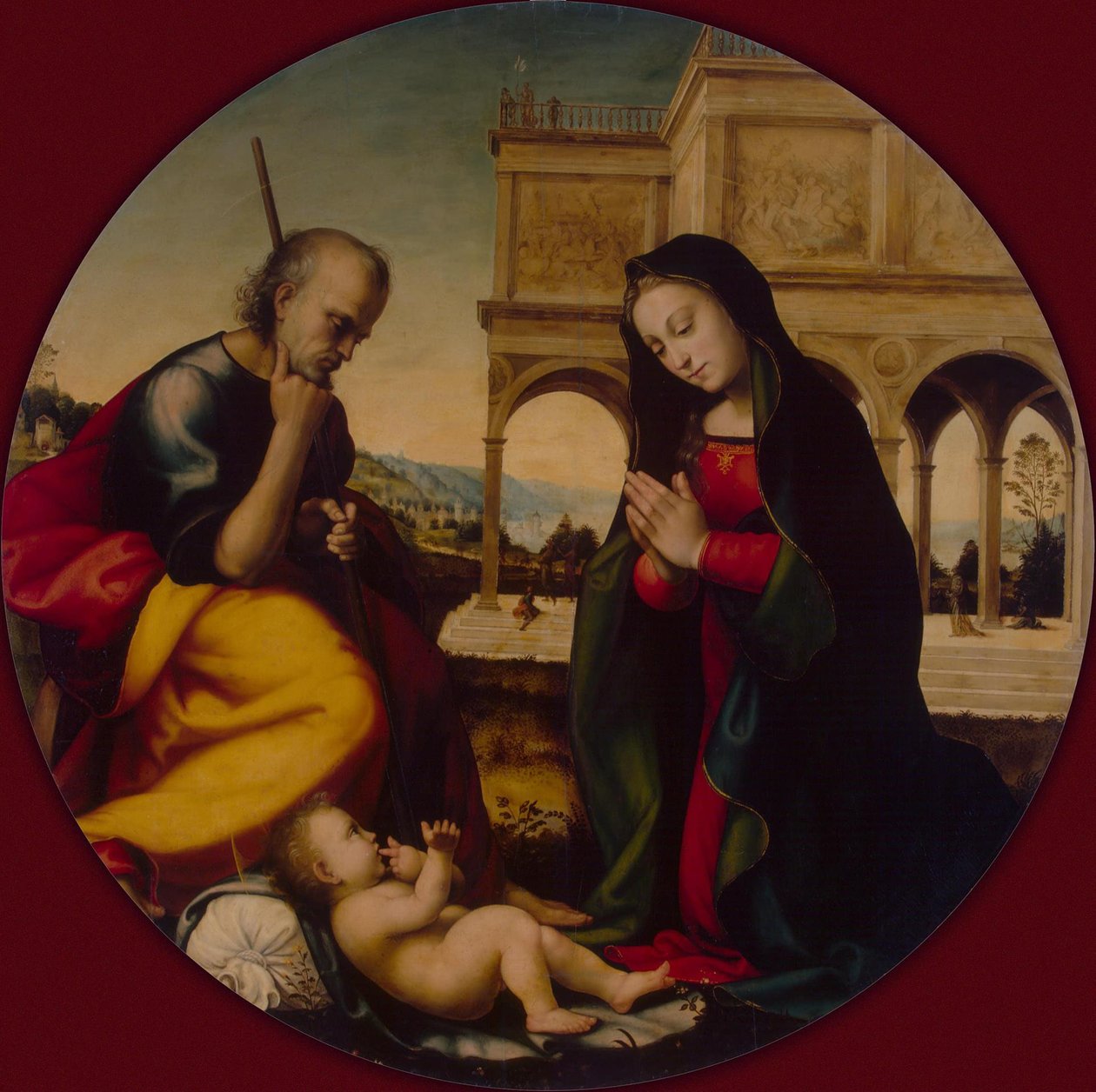 The Adoration of the Christ Child by Mariotto Albertinelli