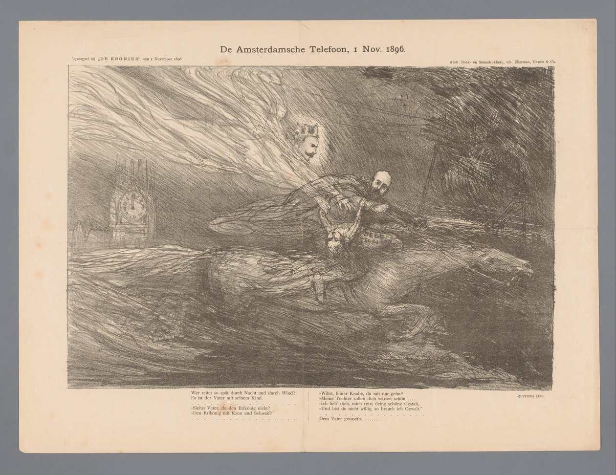 The Amsterdam Telephone, 1 Nov. 1896 by Marius Bauer