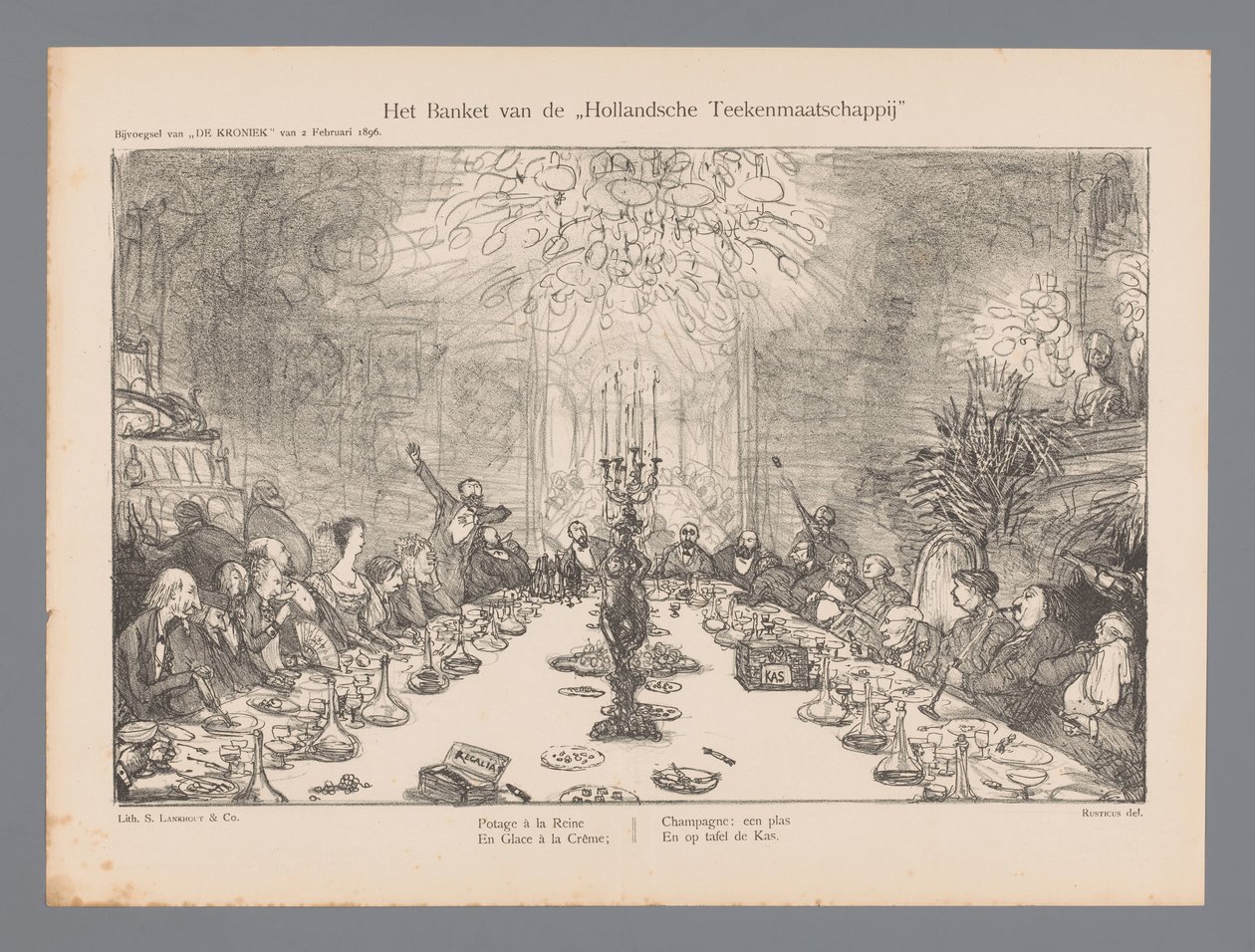 The Banquet of the Dutch Drawing Society by Marius Bauer
