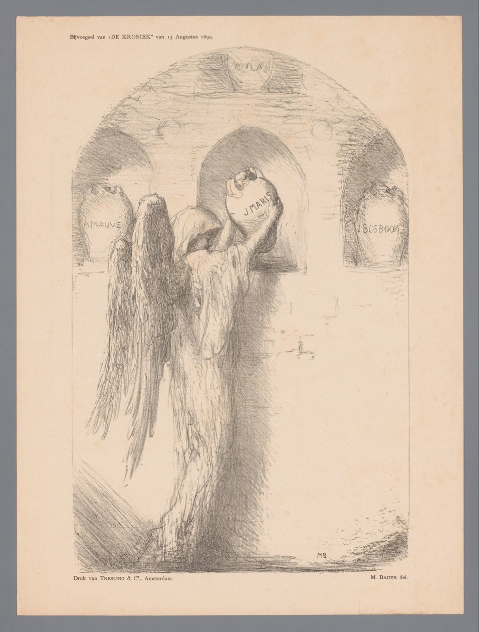 On the Death of Jacob Maris by Marius Bauer