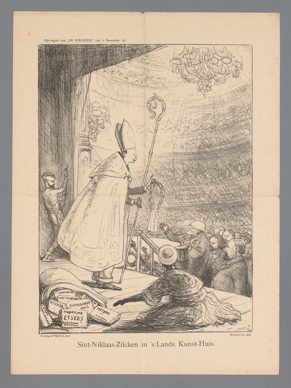 Saint Nicholas-Zilcken in the National Art House (title on object) by Marius Bauer