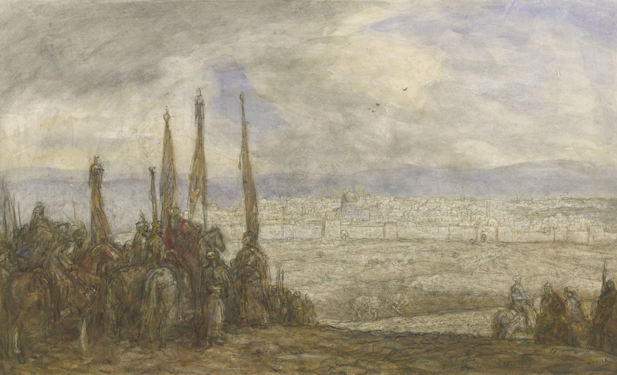 Turkish Army before Jerusalem by Marius Bauer