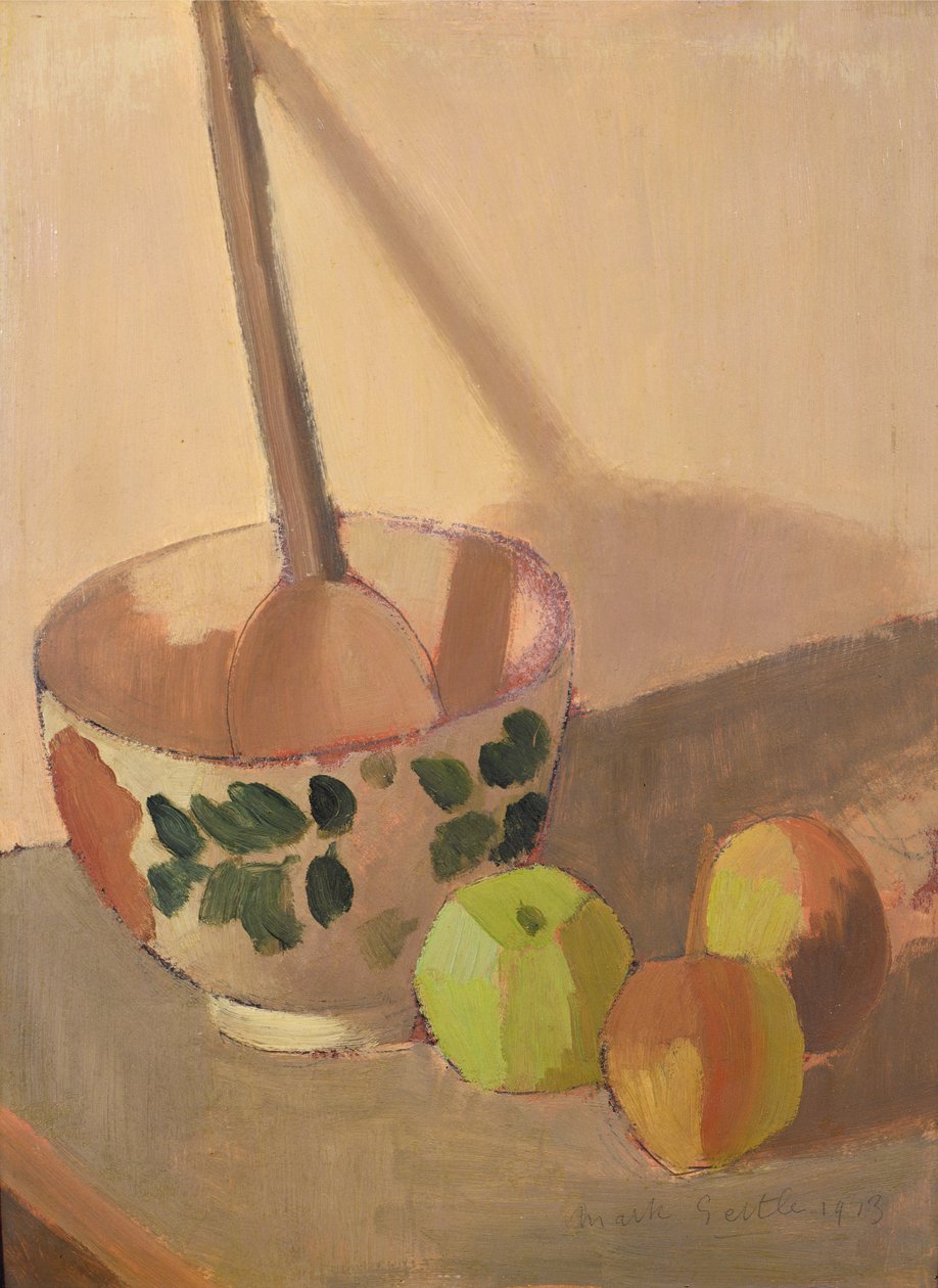 Still Life with Apples and a Mixing Bowl, 1913 by Mark Gertler
