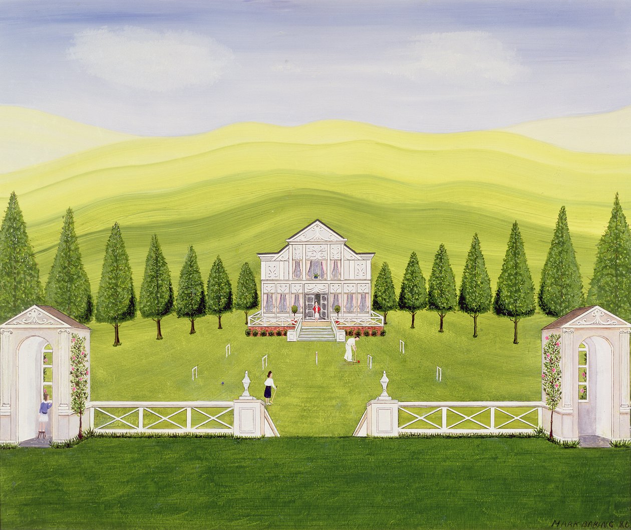 The Croquet Lawn by Mark Baring: Buy fine art print