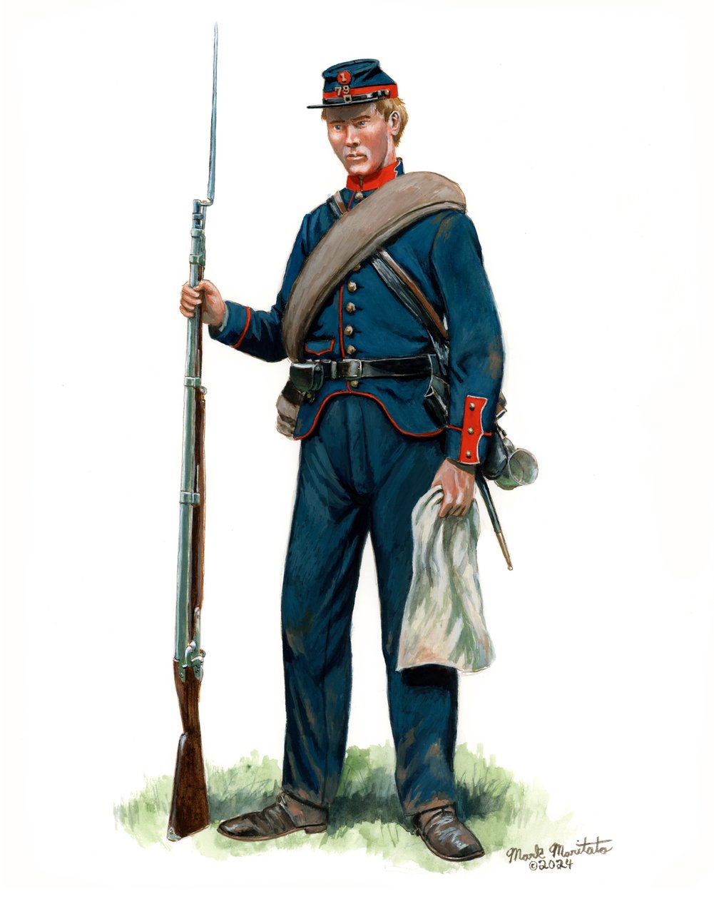 79th New York State Militia Soldier 1861, 2024 by Mark Maritato