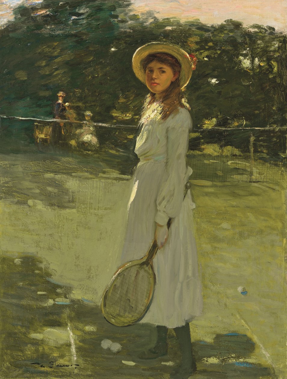 The Tennis Player by Mark Senior