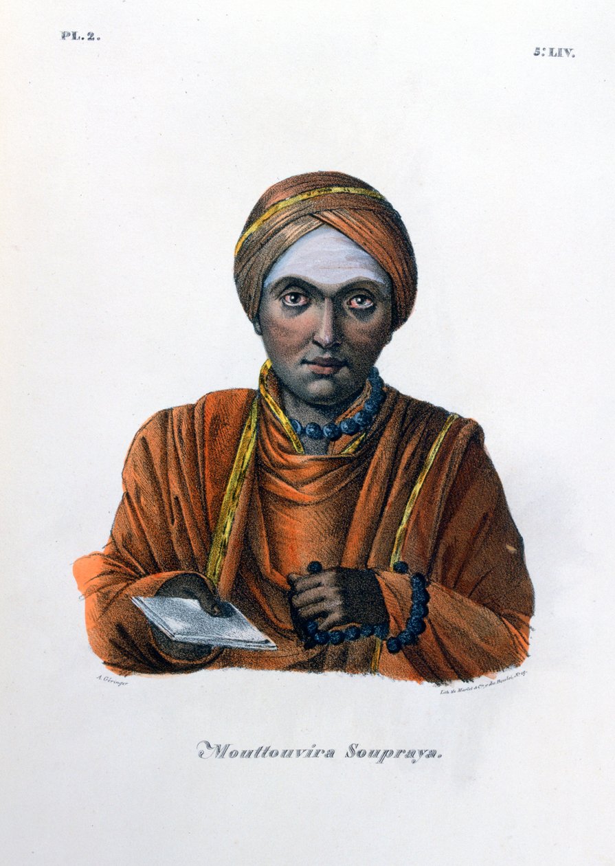 Mouttouvira Soupraya, 1828 by Marlet et Cie