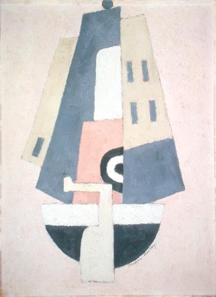Boat - Black and White Hull by Marsden Hartley