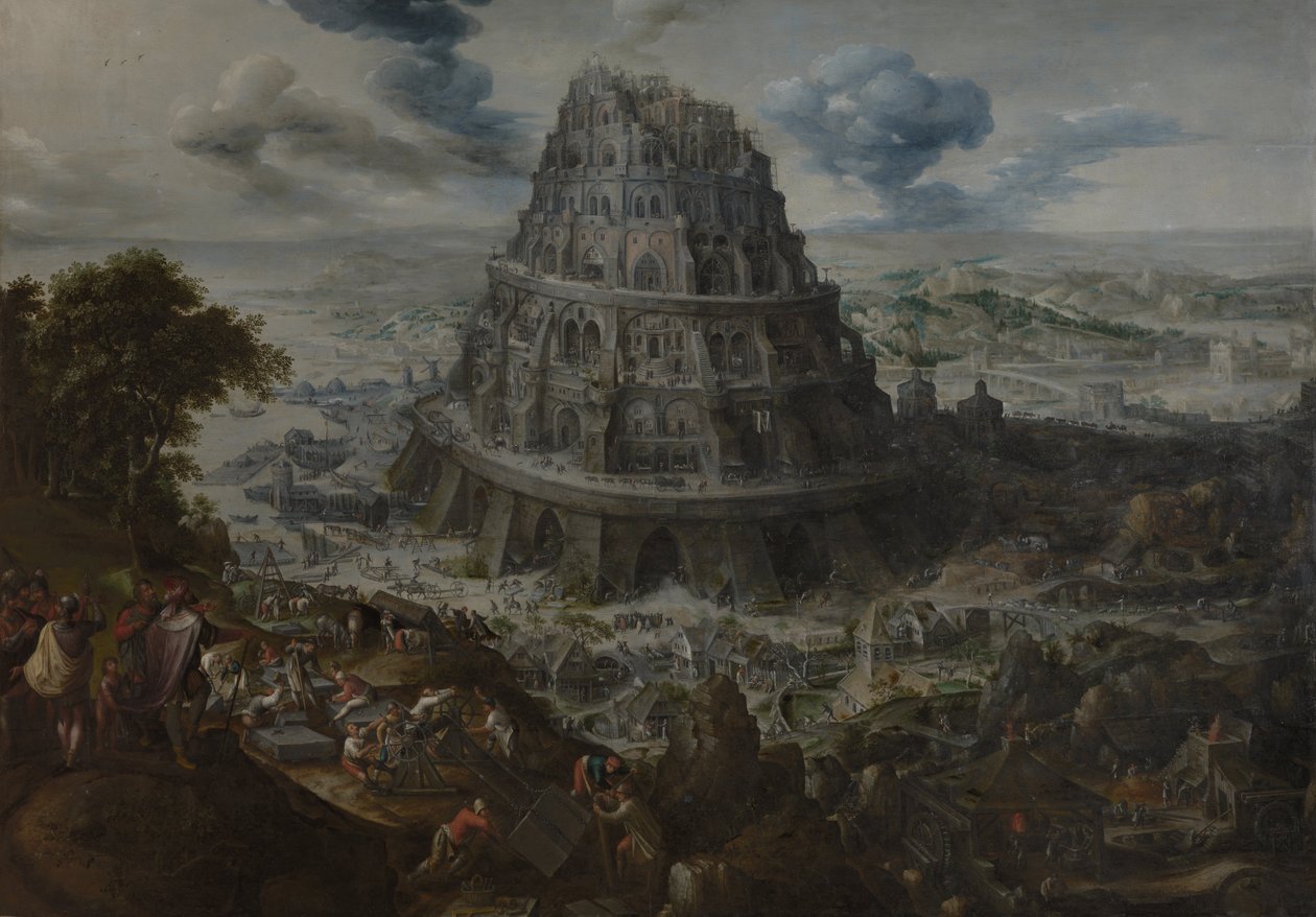 The Tower of Babel by Marten Valckenborch  the van Elder