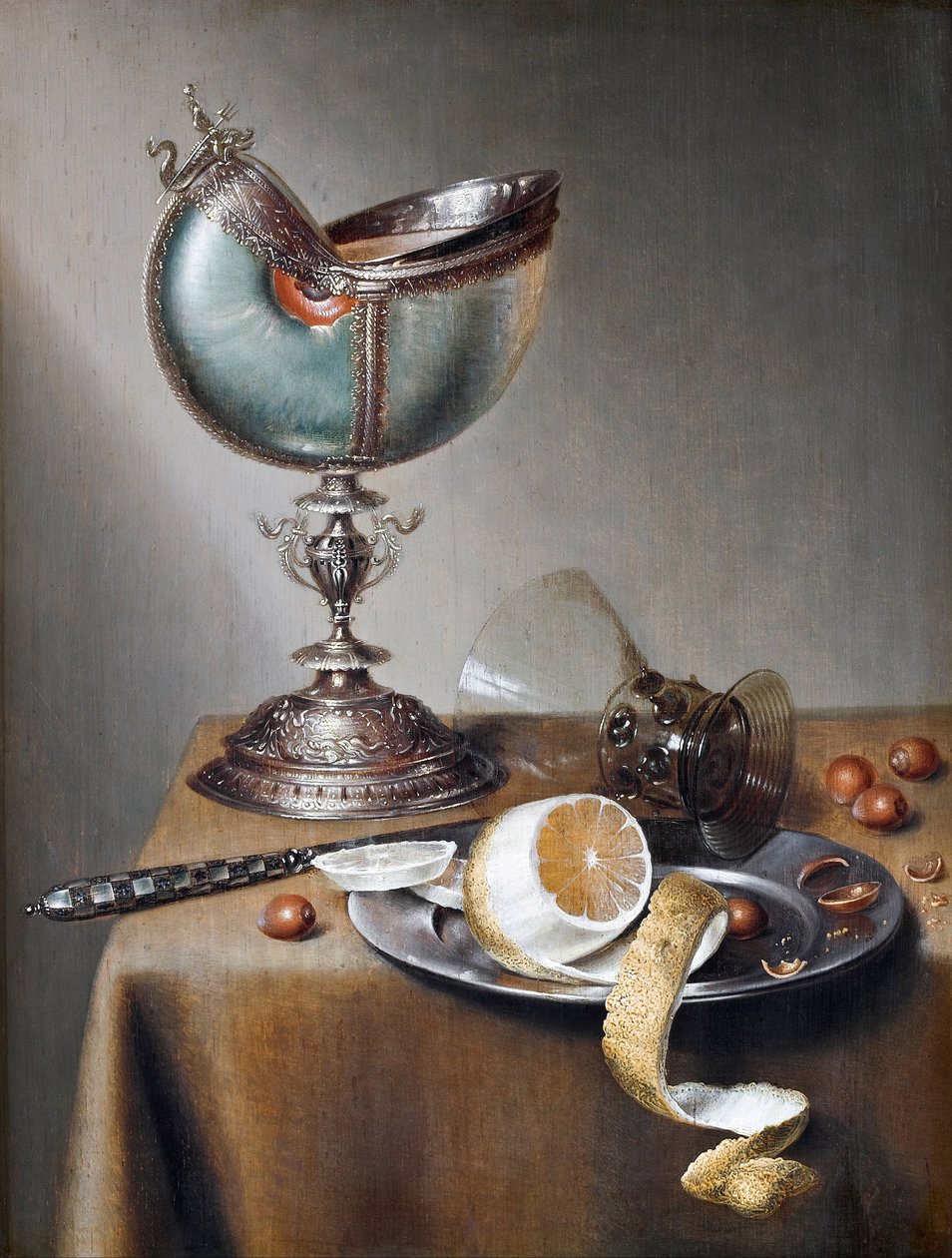 Still-Life with Nautilus Cup by Marten Boelema de Stomme