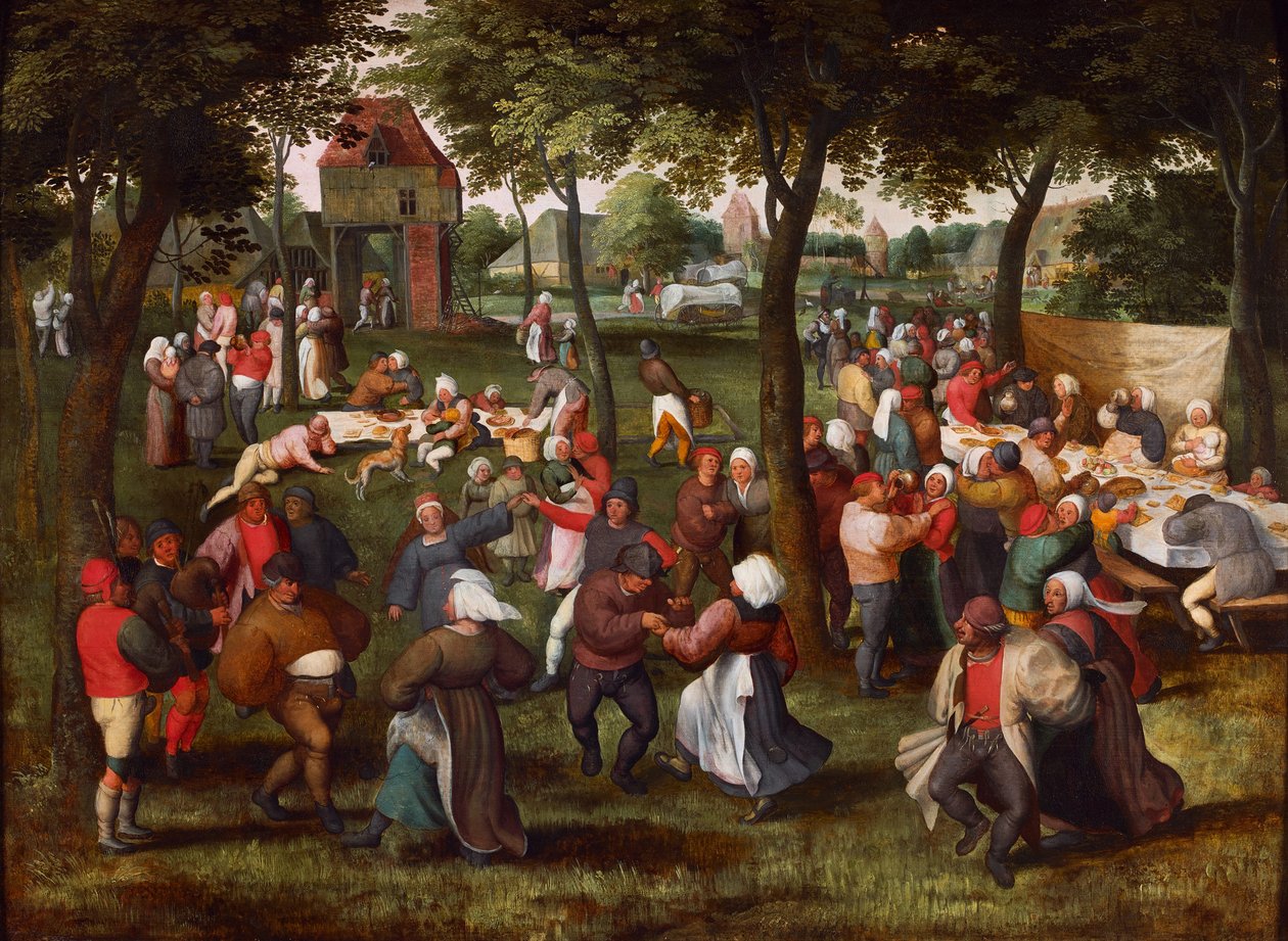 Outdoor Wedding Dance by Marten van Cleve