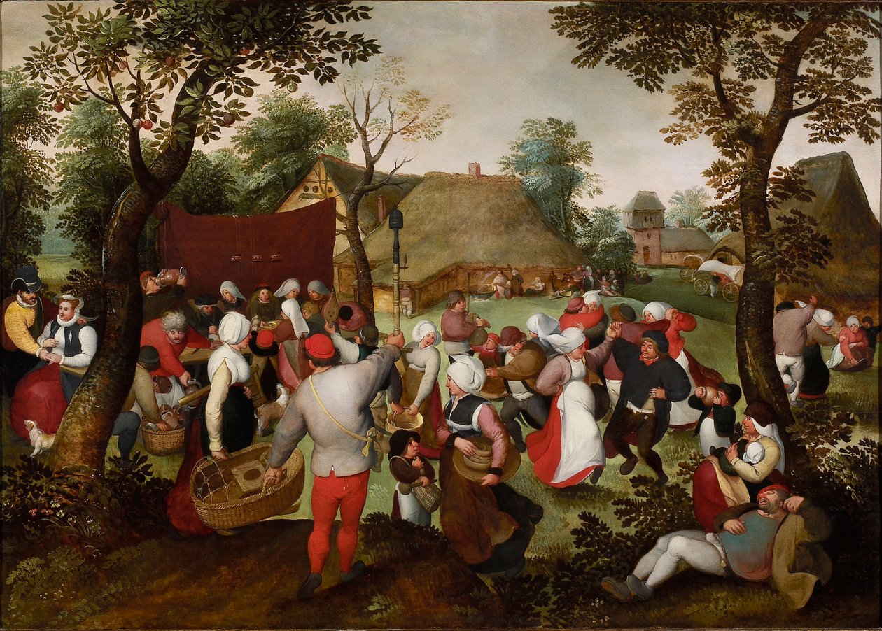 The Peasant Wedding by Marten van Cleve the Elder