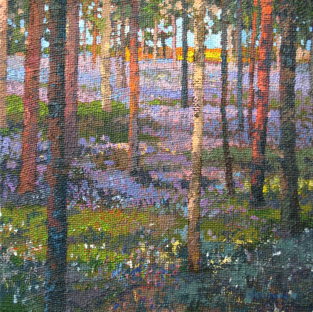 Late Bluebell Wood, 2014 by Martin Decent