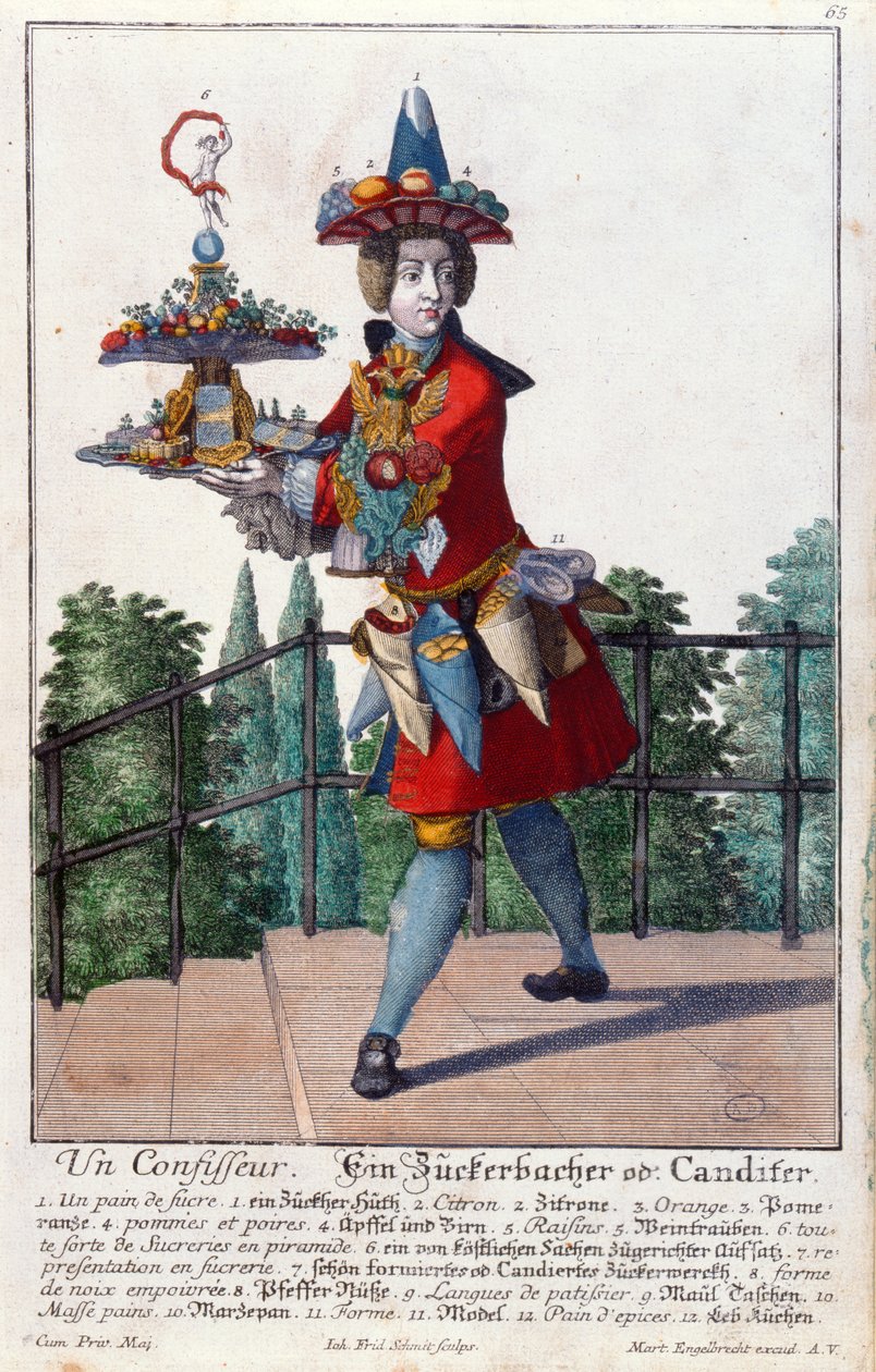 A Confectioner, c.1735 by Martin Engelbrecht