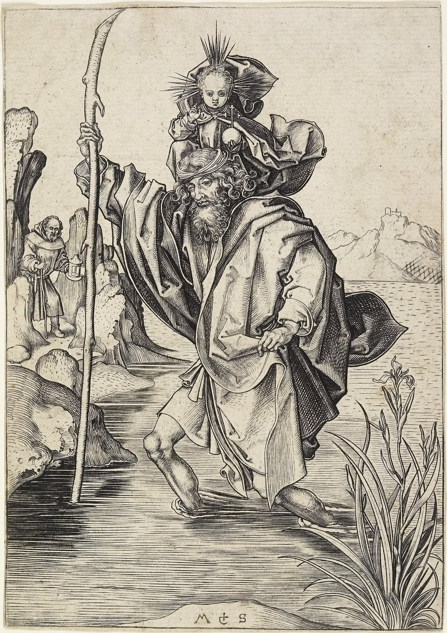Saint Christopher, c. 1475-1480 by Martin Schongauer