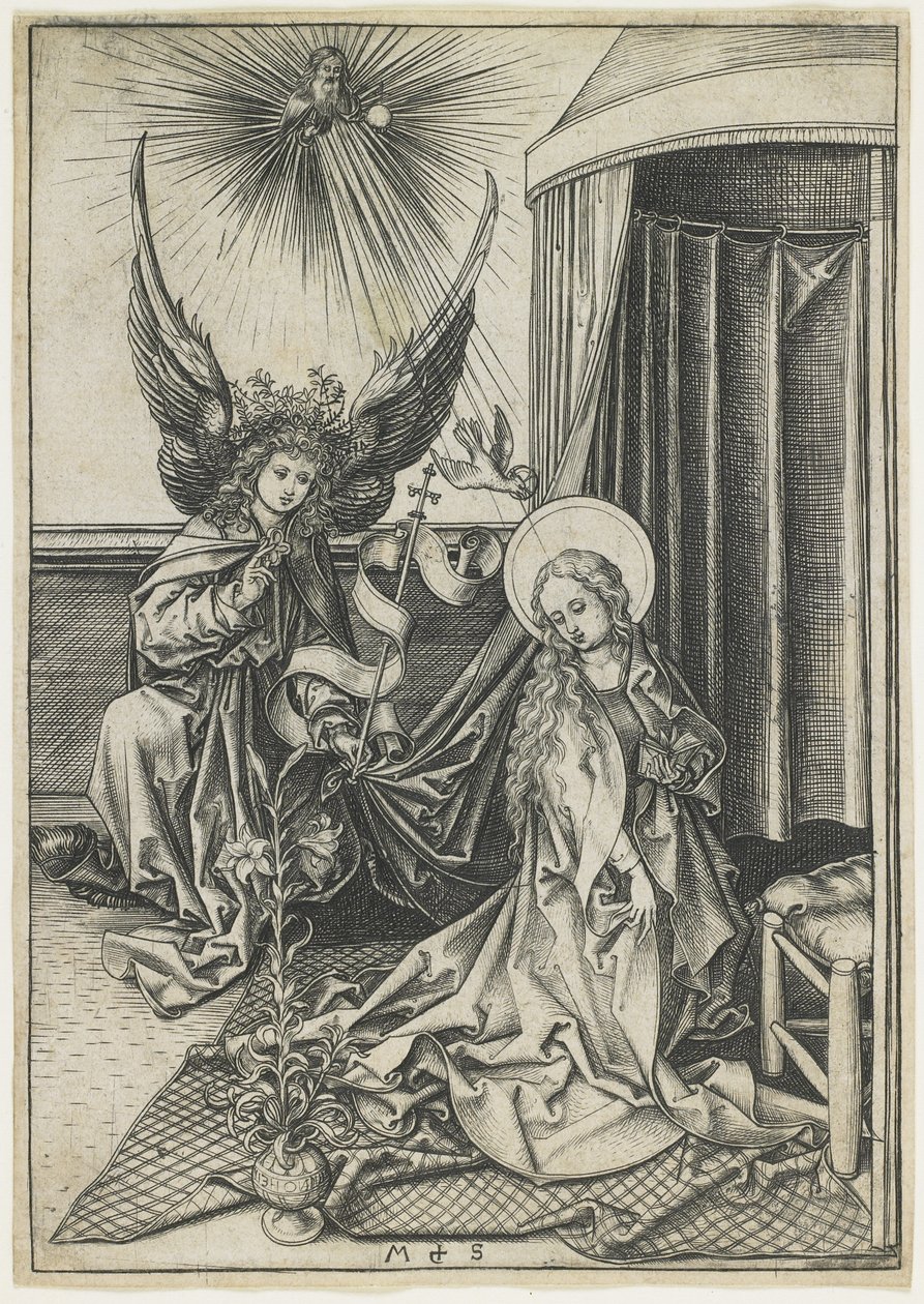 The Annunciation by Martin Schongauer