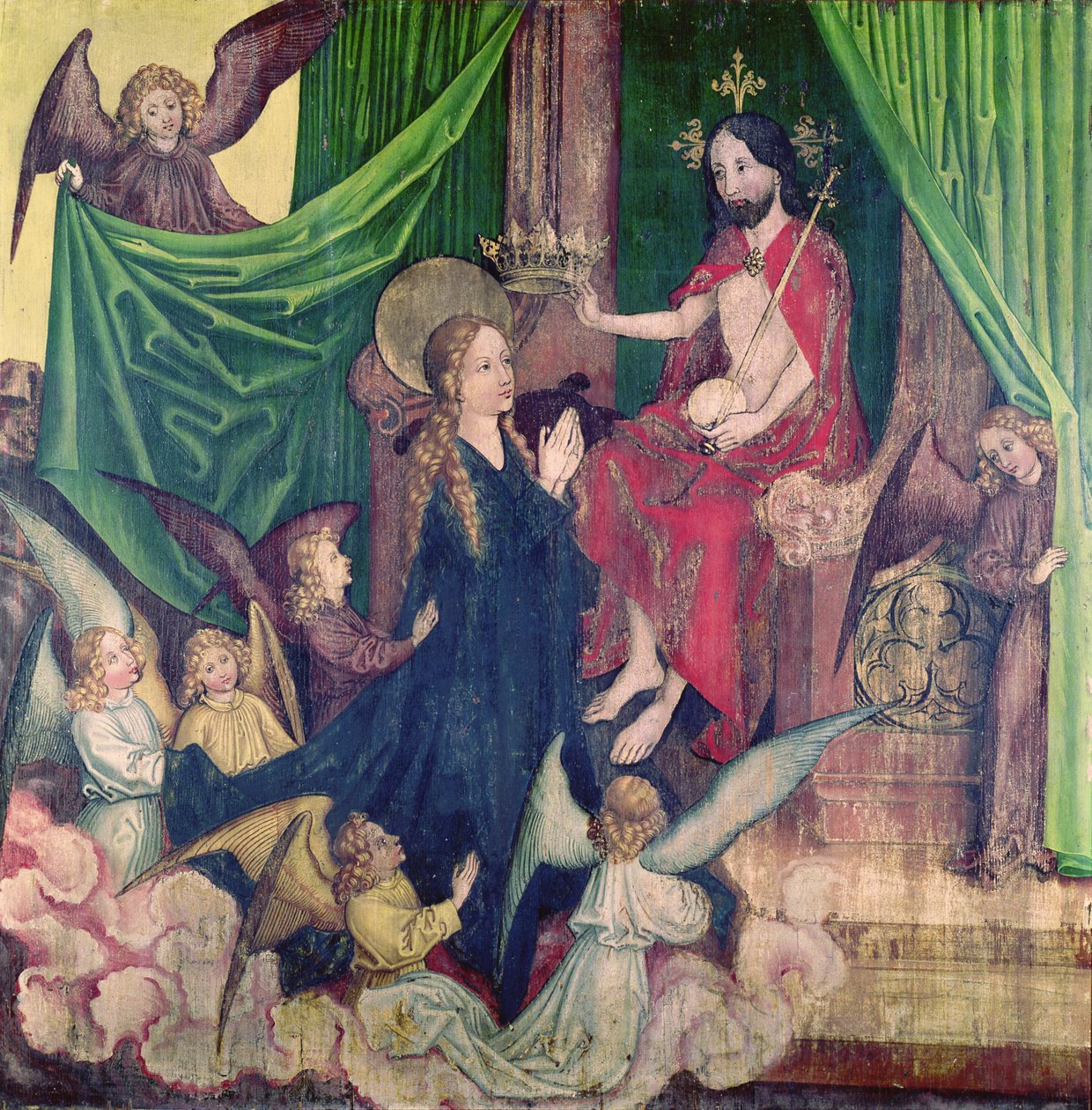 The Coronation of the Virgin, from the Altarpiece of the Dominicans by Martin Schongauer