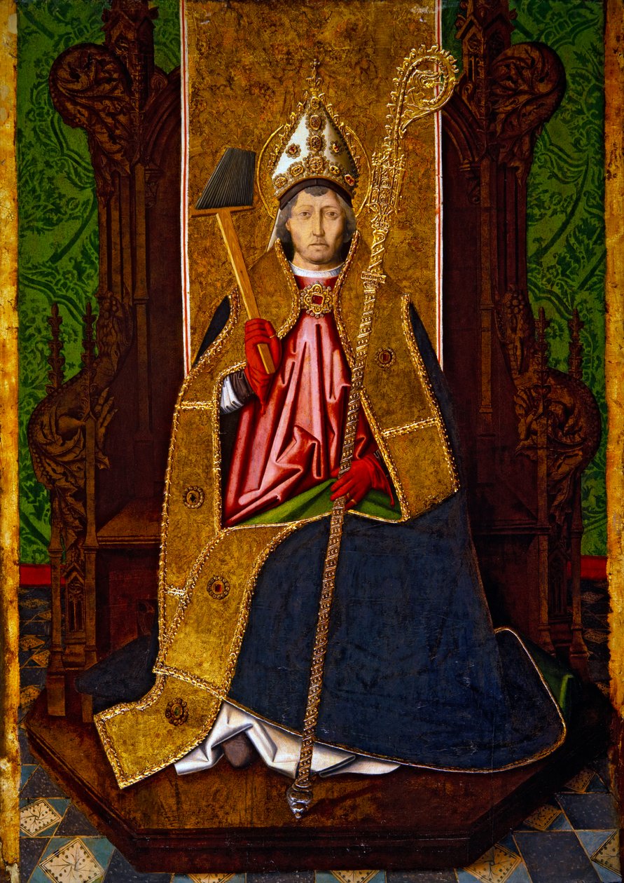 Saint Blaise Enthroned, c. 1480 by Martín Bernat