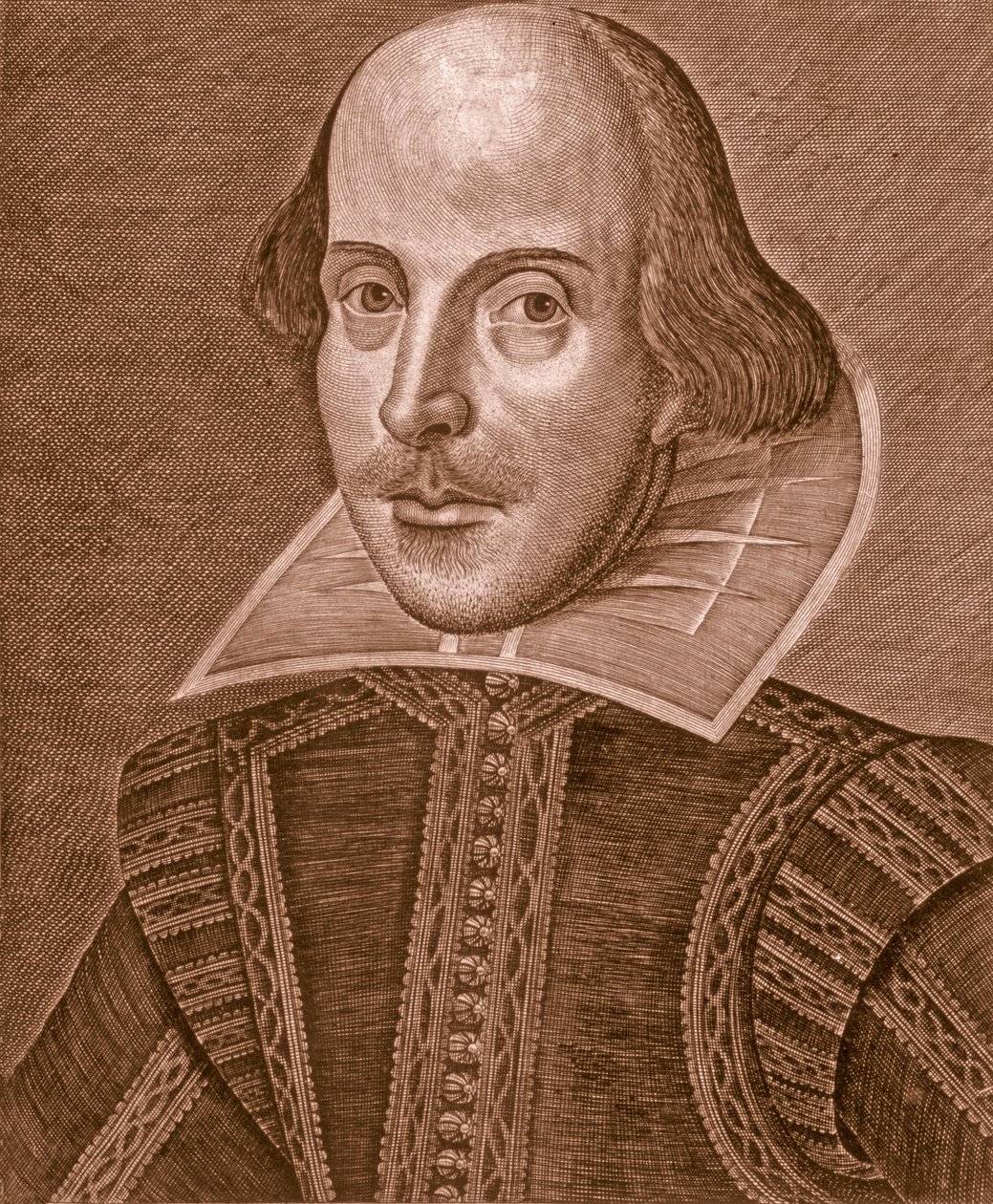 Portrait of Shakespeare, 1623 by Martin Droeshout