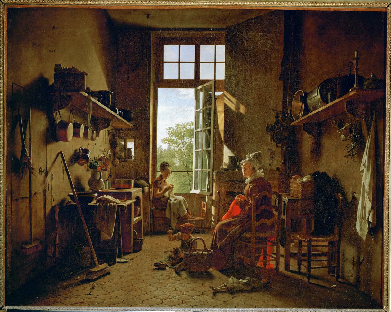 Interior of a kitchen by Martin Drölling
