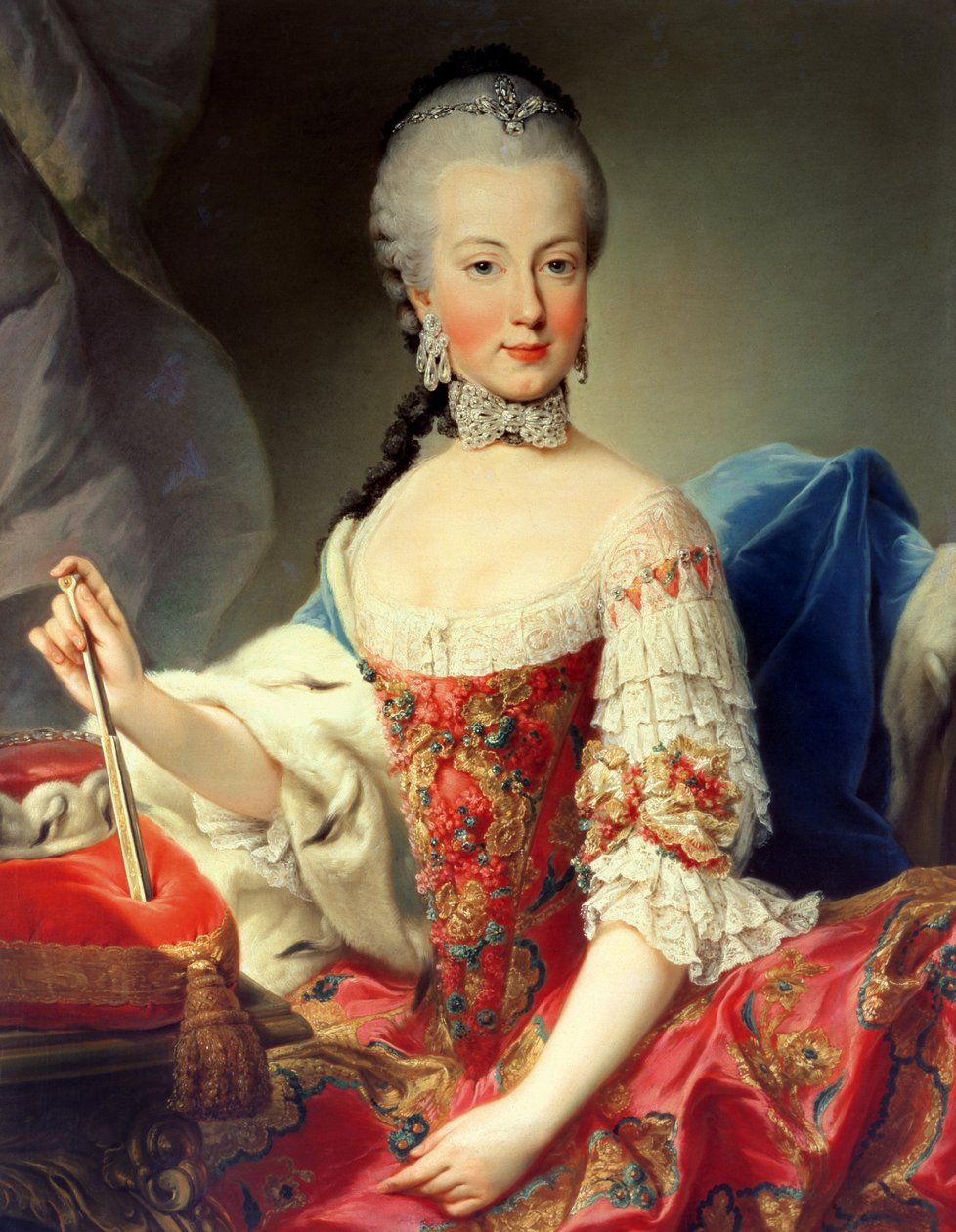 Archduchess Maria Amalia Habsburg-Lothringen, (1746-1804), Eighth Child of Empress Maria Theresa of Austria and Emperor Francis I by Martin II Mytens or Meytens