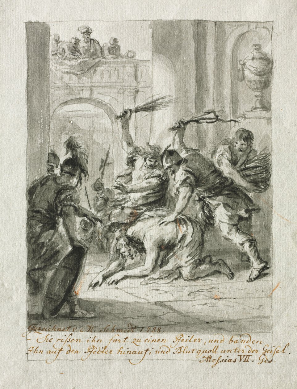 The Flagellation, 1788 by Martin Johann Schmidt