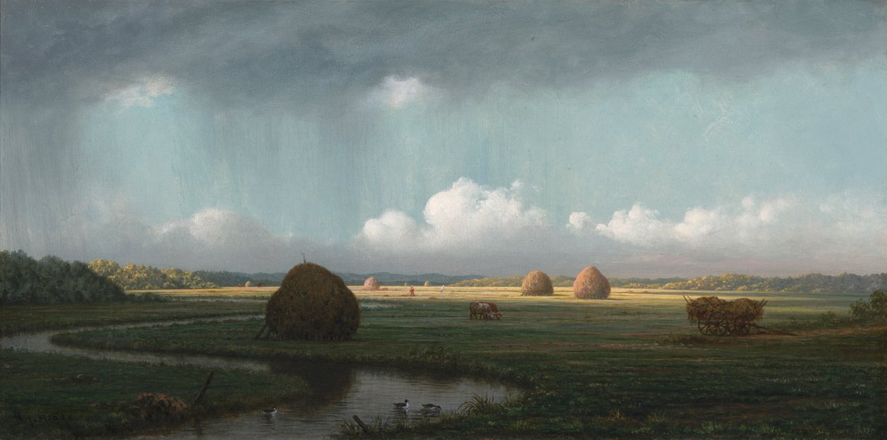 Sudden Shower, Newbury Marshes by Martin Johnson Heade
