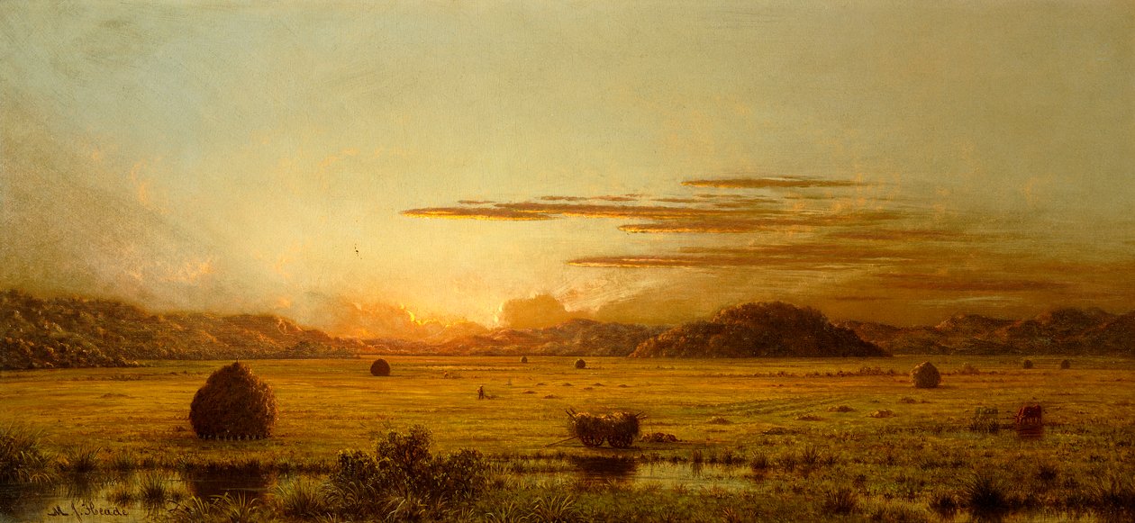 Sunrise, Hoboken Meadows by Martin Johnson Heade