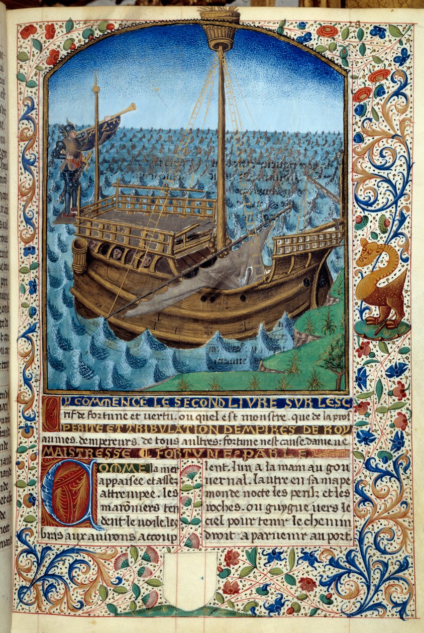 Representation of a Ship at Sea by Martin Le Franc