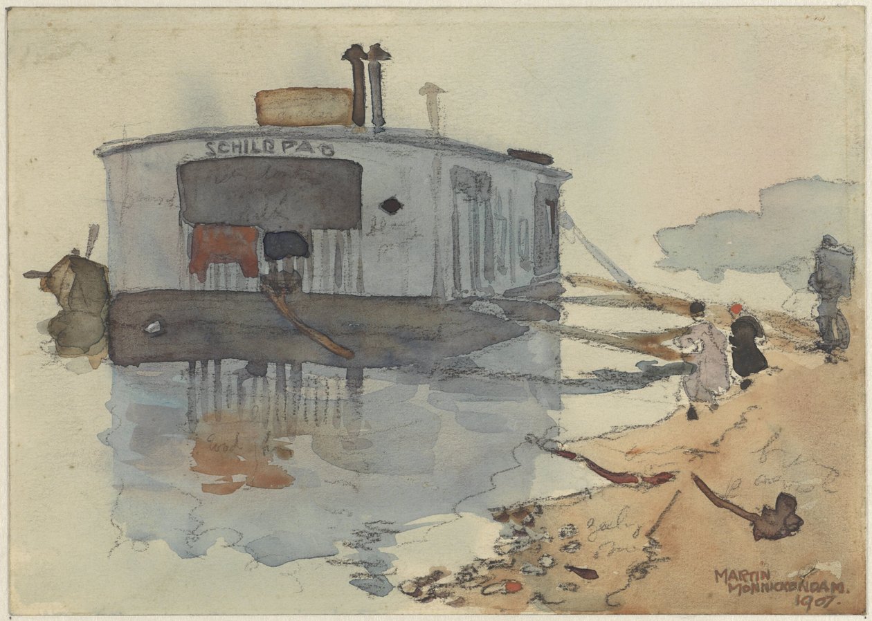 Ship The Turtle on a Shore by Martin Monnickendam