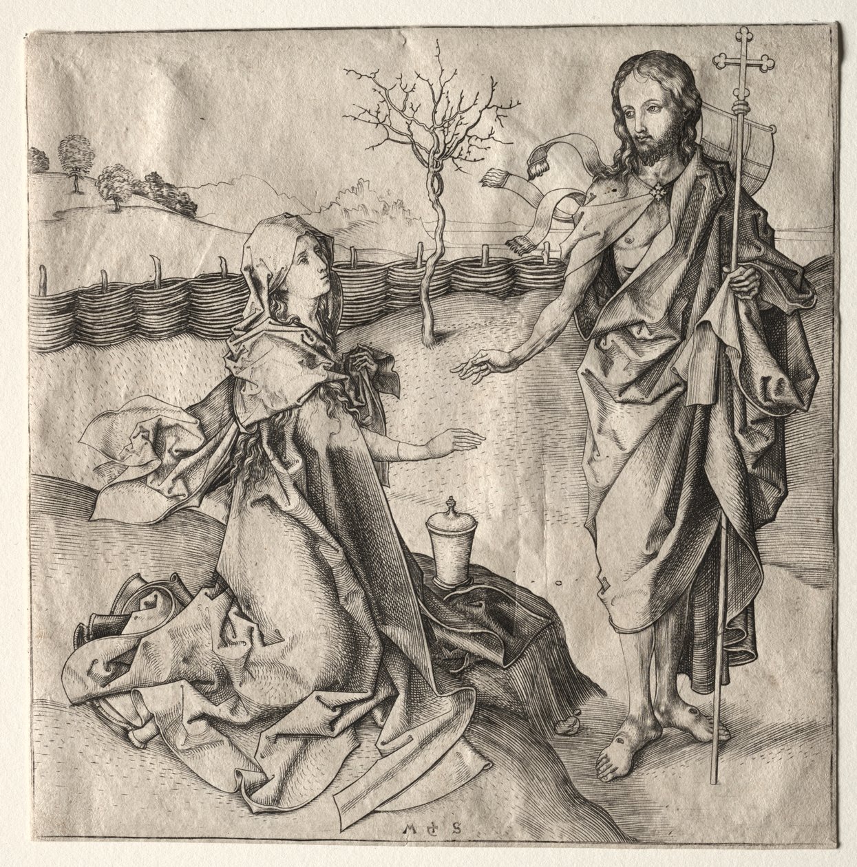 Christ Appearing to the Magdalen by Martin Schongauer