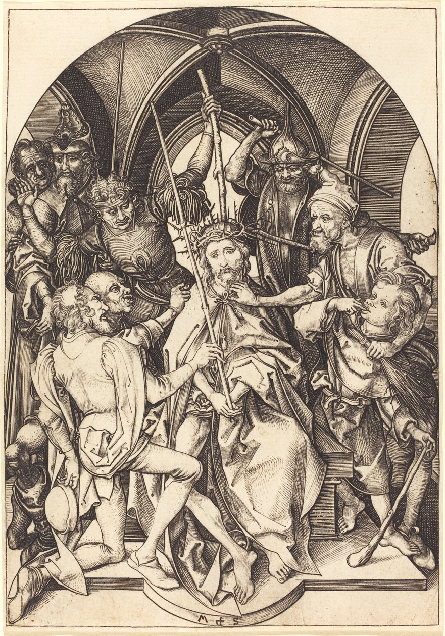 Christ Crowned with Thorns by Martin Schongauer