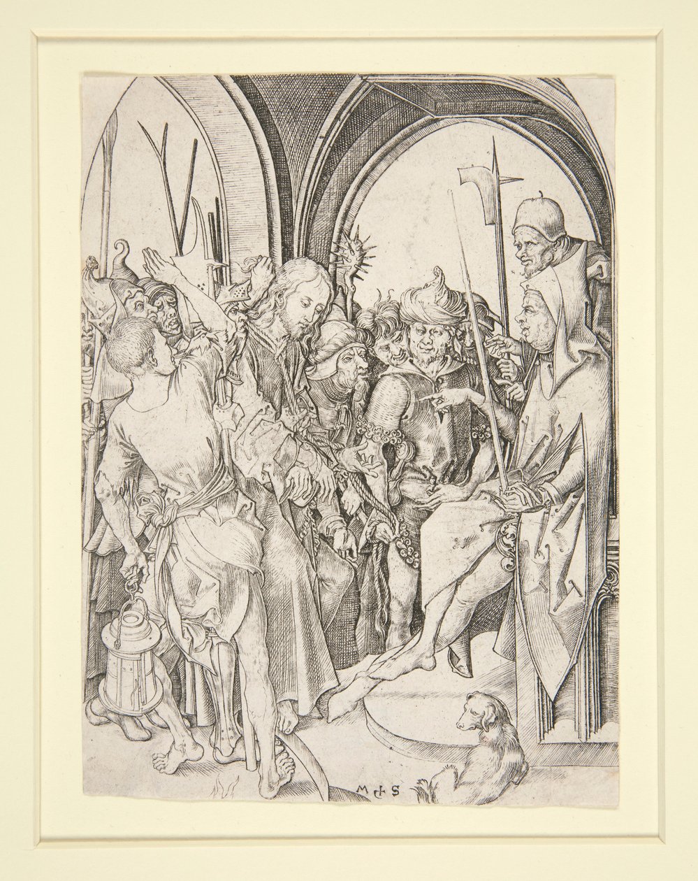 Christ before Annas by Martin Schongauer